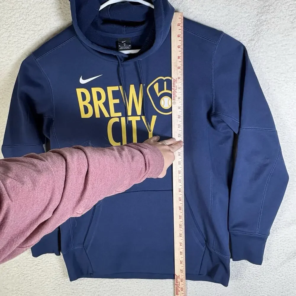 Milwaukee Brewers Nike Hoodie Sweatshirt Medium Brew City 2021 Postseason